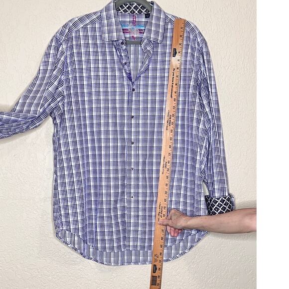 Robert Graham size XL shirt button-up flip cuffs cocktails evenings night clubs - Picture 5 of 12